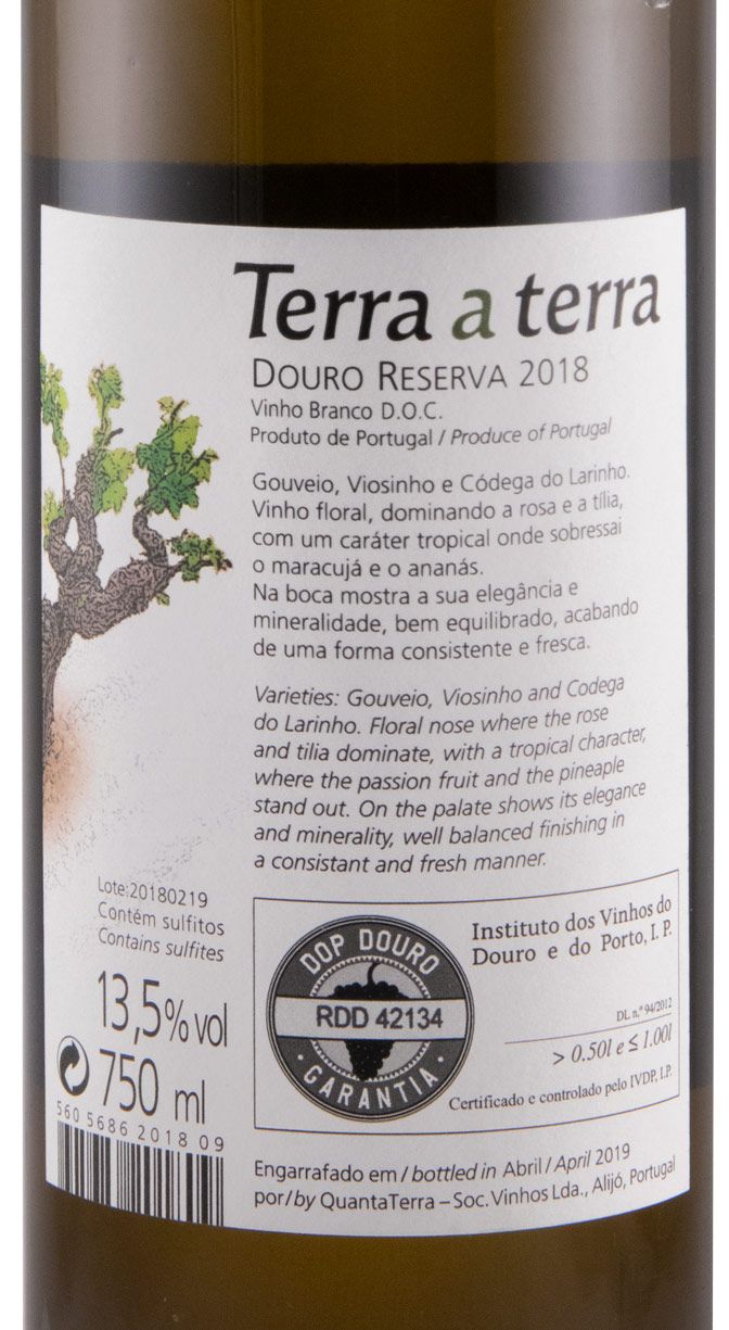 2018 Terra a Terra Reserva branco