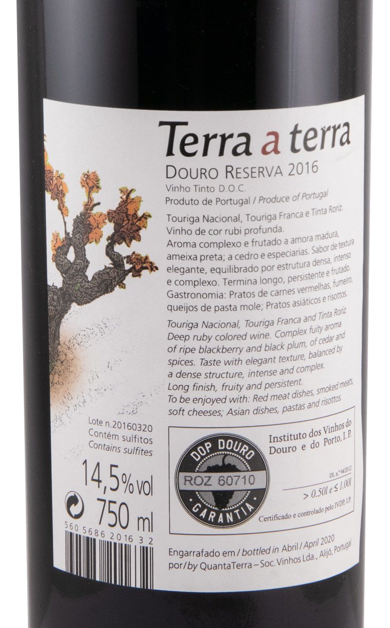 2016 Terra a Terra Reserva tinto