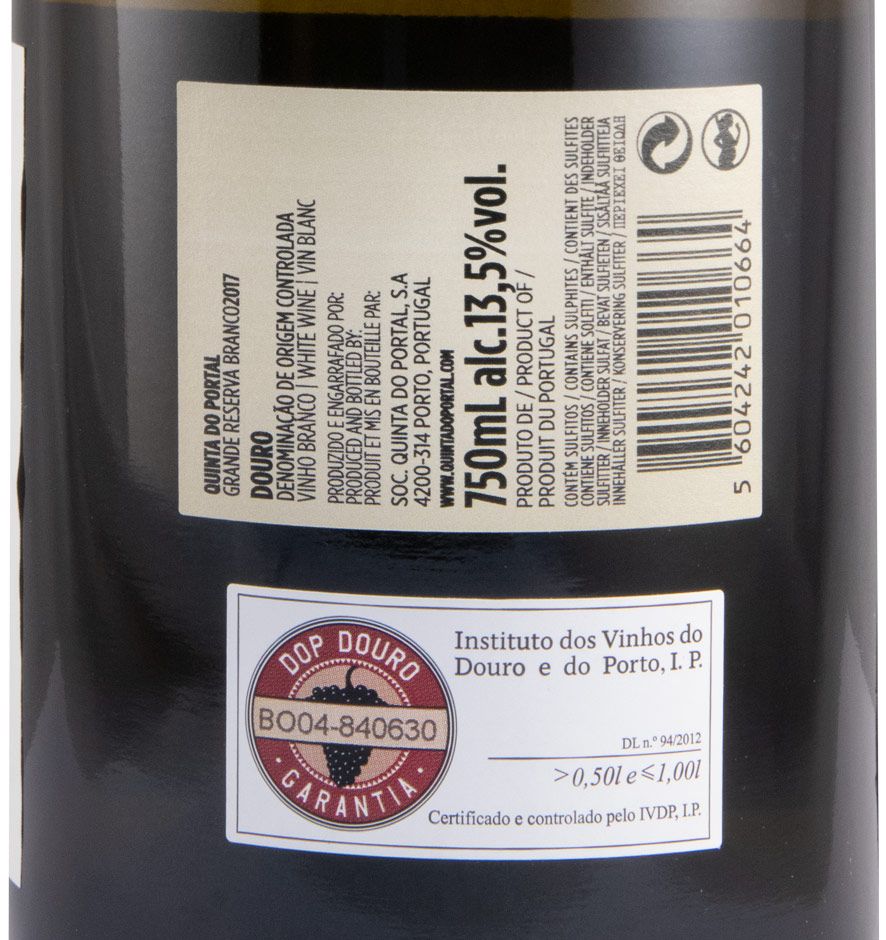 2017 Quinta do Portal Grande Reserva white