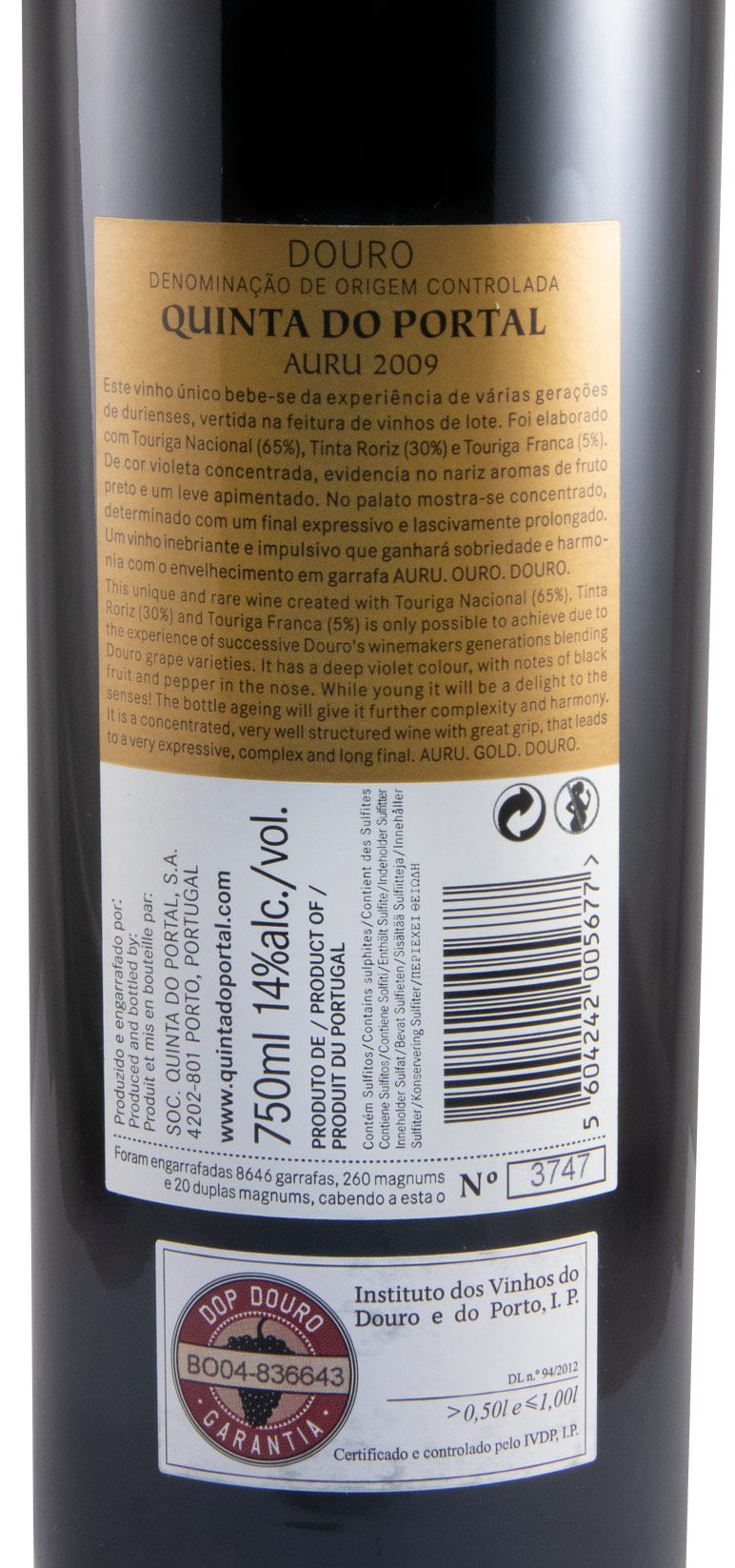 2009 Quinta do Portal Auru tinto