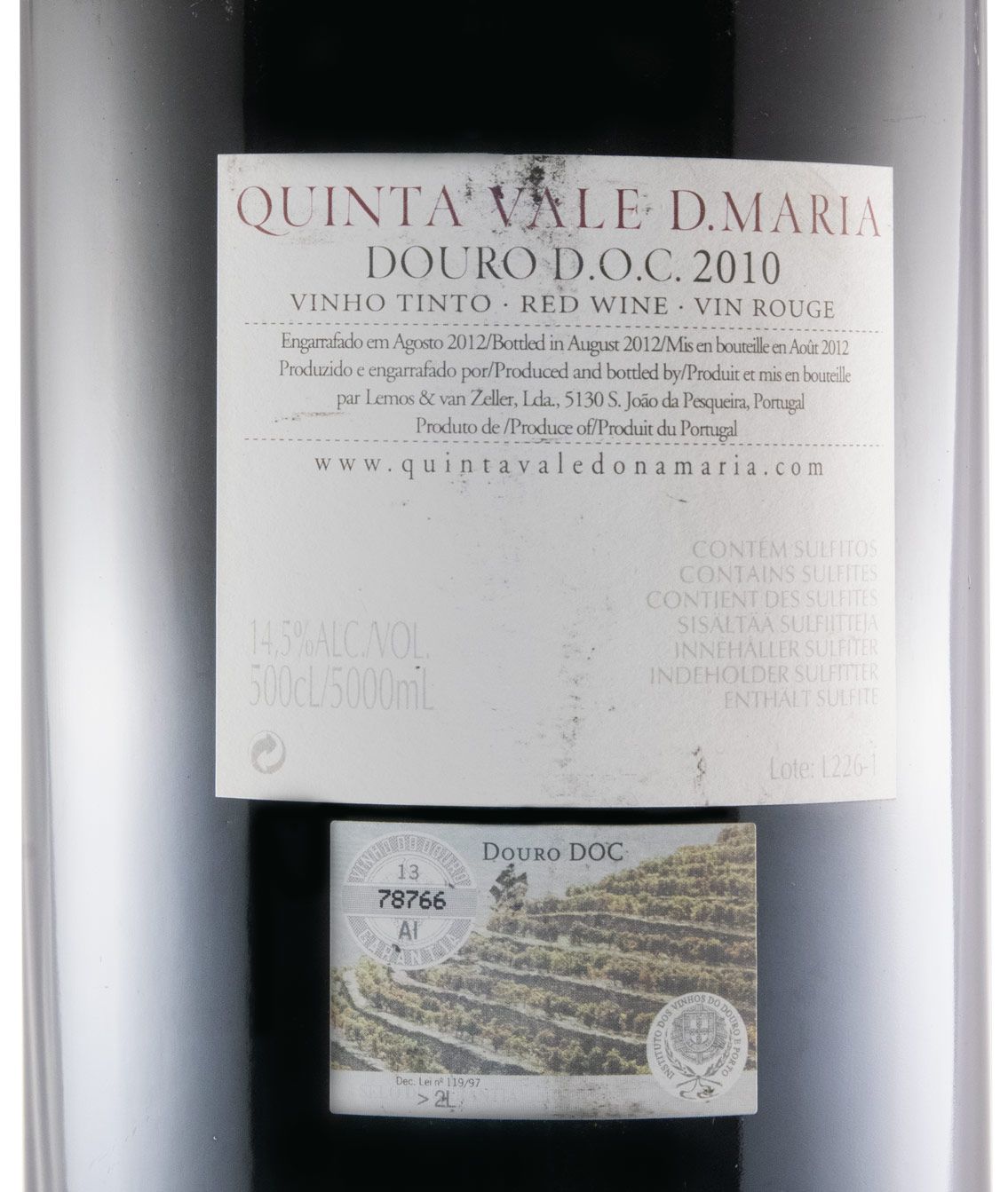 2010 Quinta Vale D. Maria red 5L