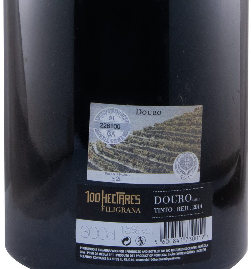 2014 100 Hectares Filigrana tinto 3L
