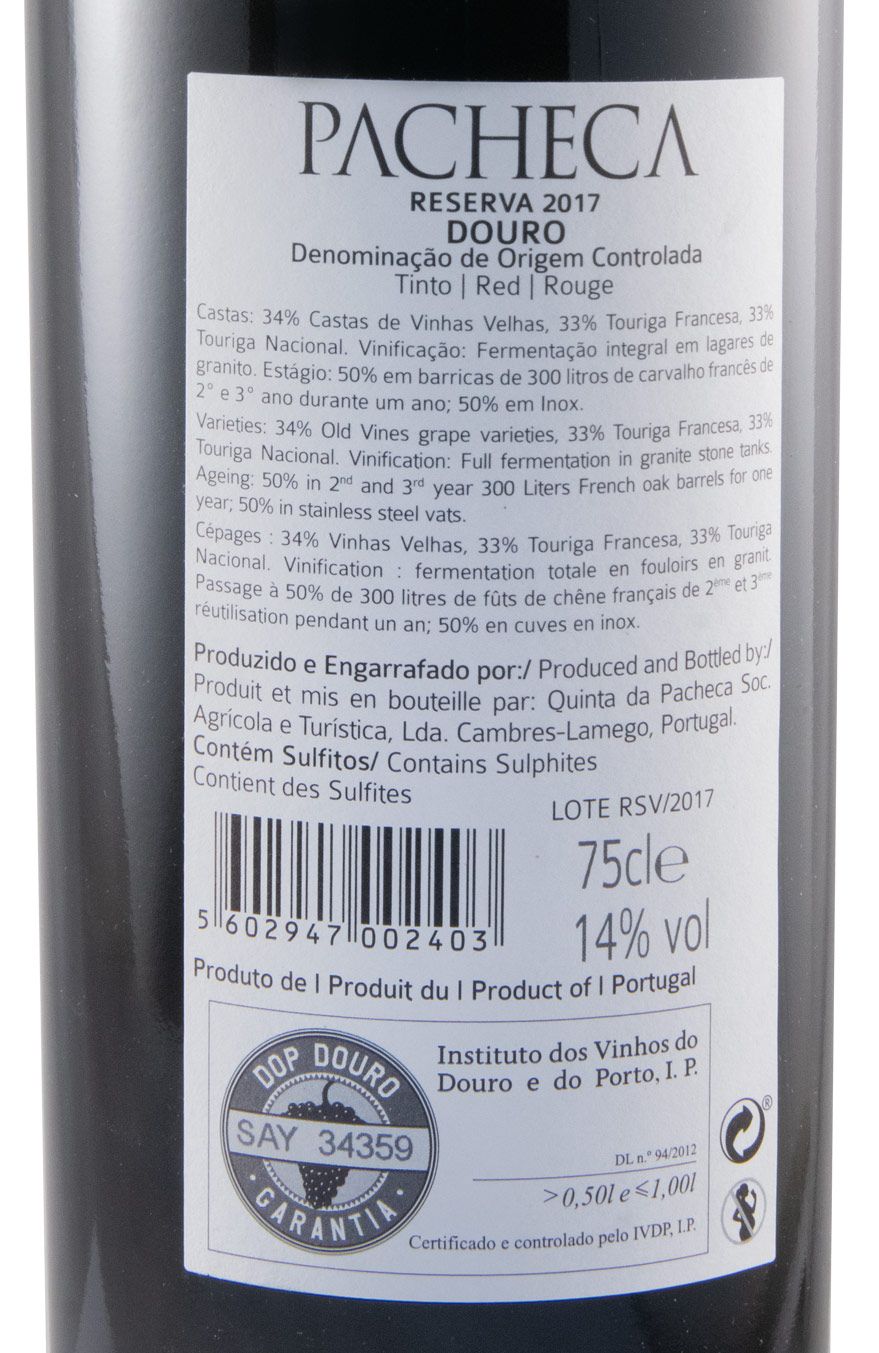 2017 Pacheca Reserva red