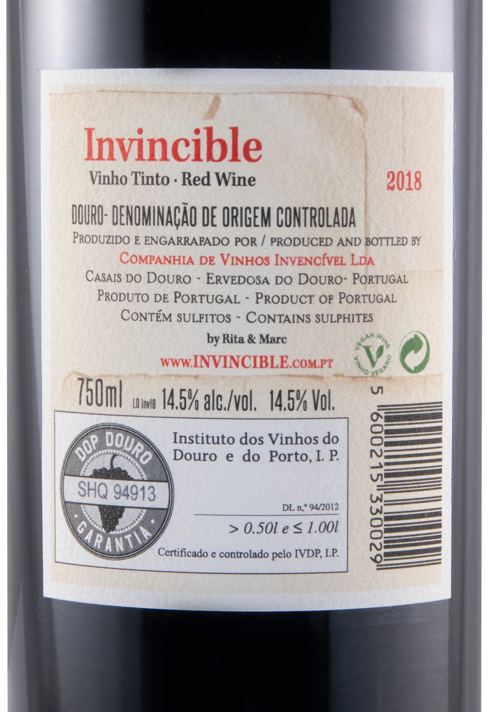 2018 Invincible N.º 2 red