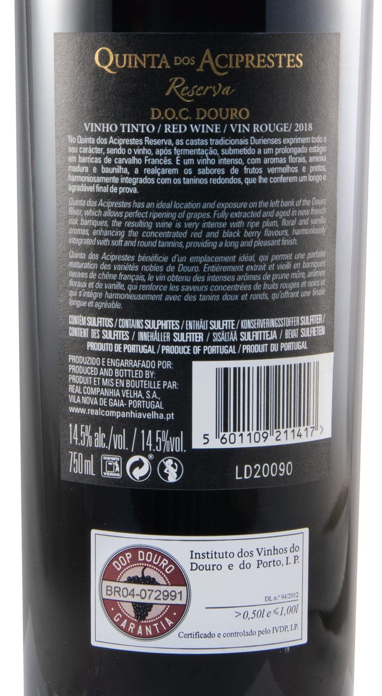 2018 Quinta dos Aciprestes Reserva tinto
