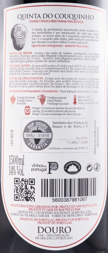 2018 Quinta do Couquinho tinto 1,5L