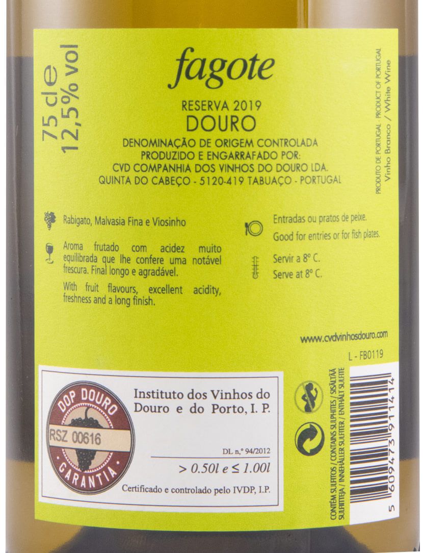 2019 Fagote Reserva white