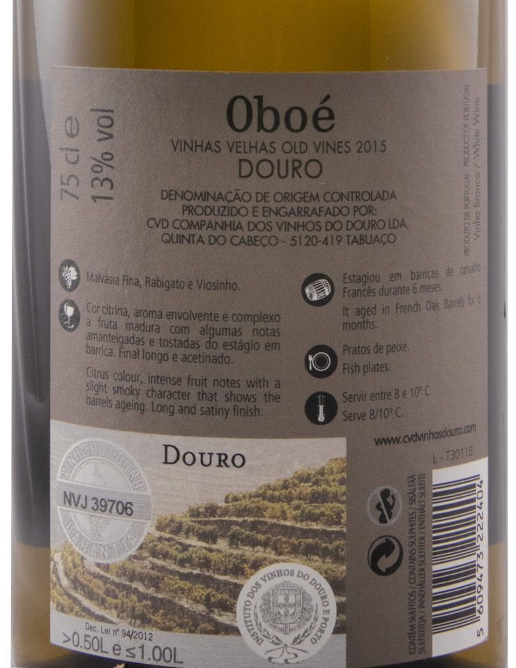 2015 Oboé Vinhas Velhas white