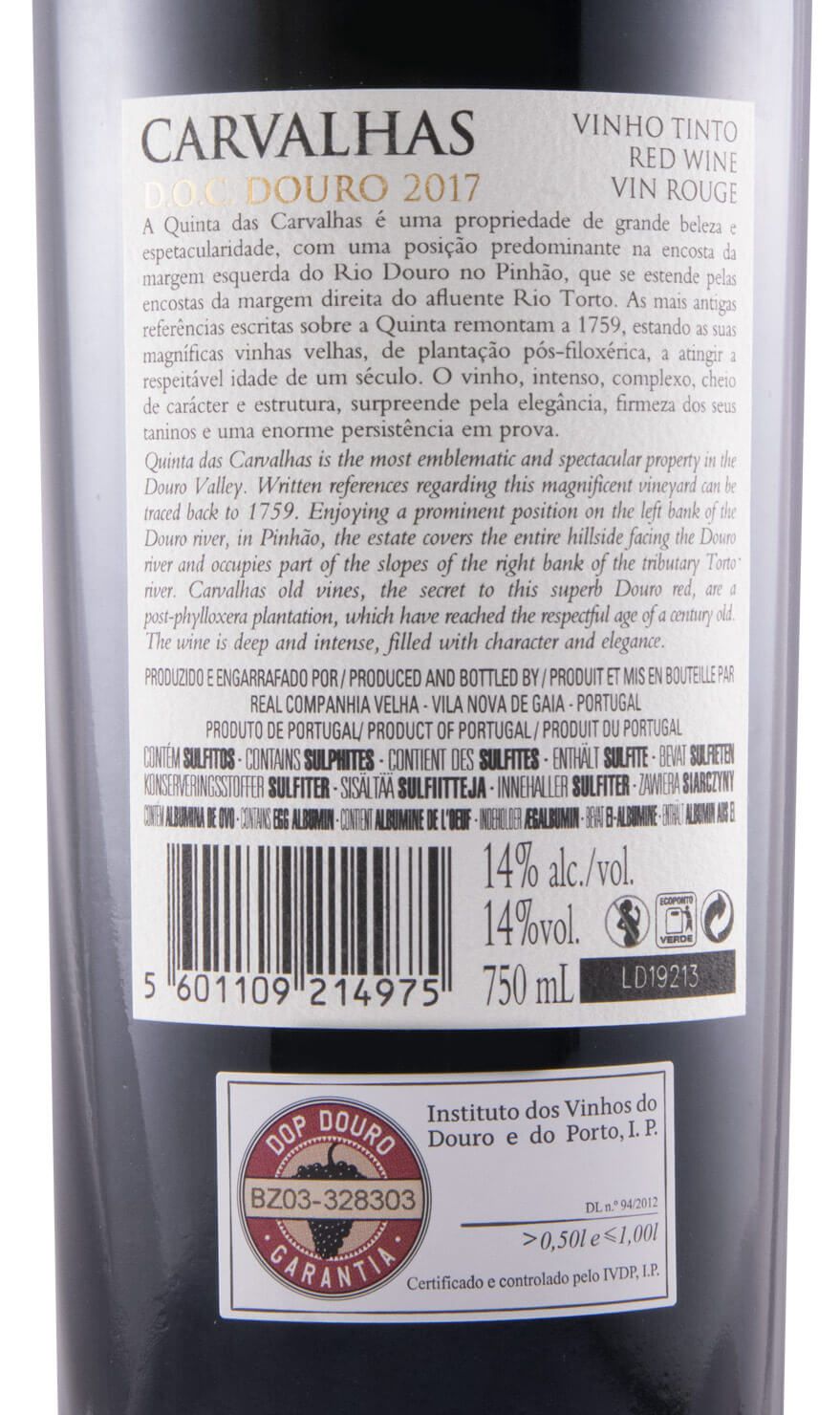 2017 Carvalhas Vinhas Velhas red