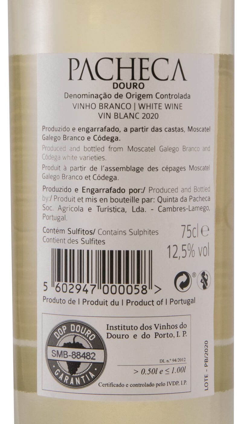 2020 Quinta da Pacheca white