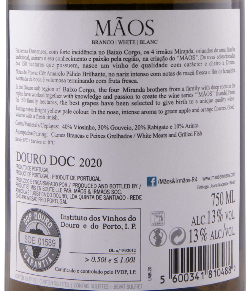 2020 Mãos white