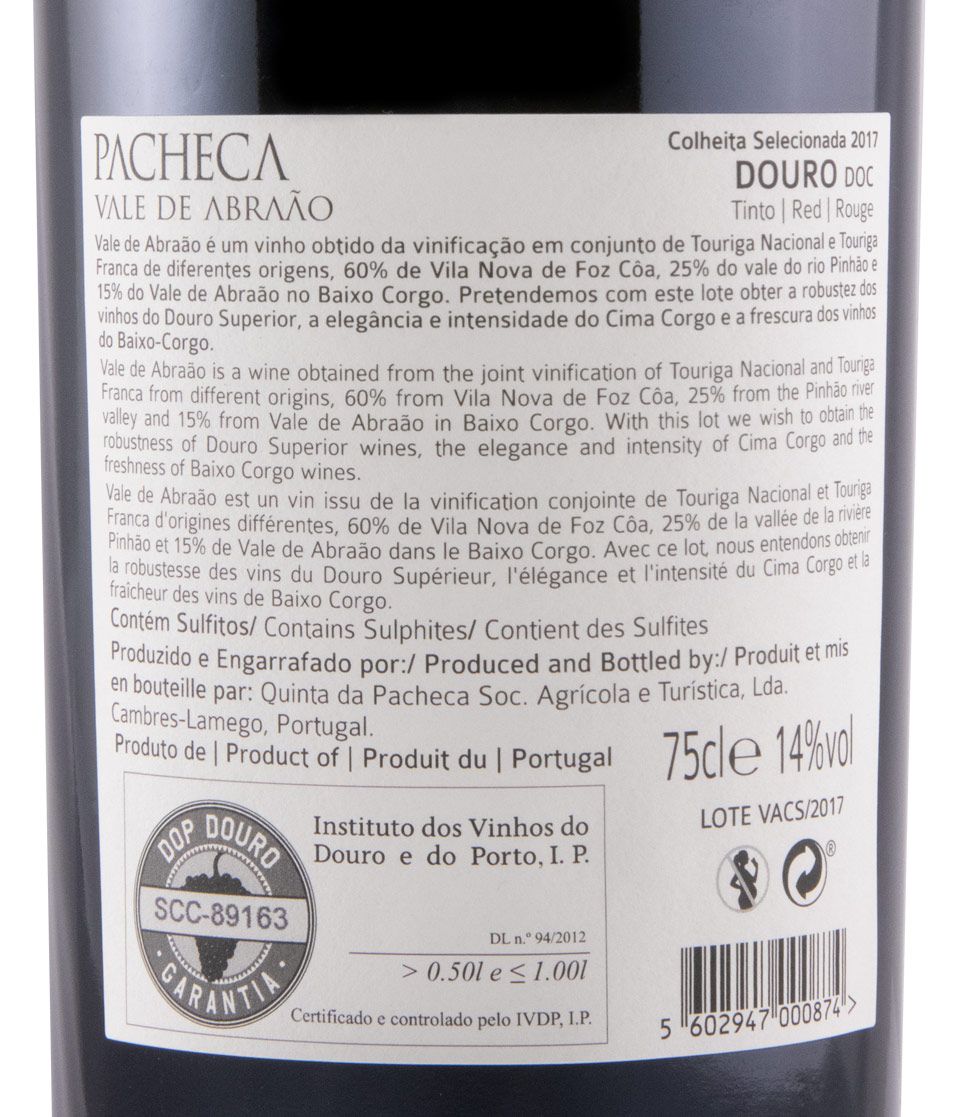 2017 Pacheca Vale de Abraão Colheita Seleccionada tinto
