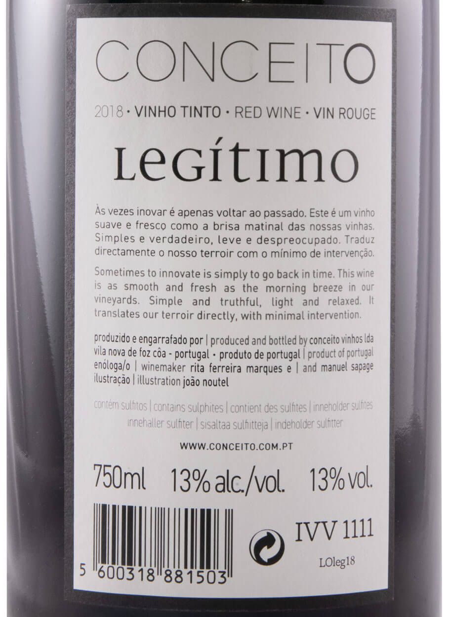 2018 Conceito Legítimo tinto