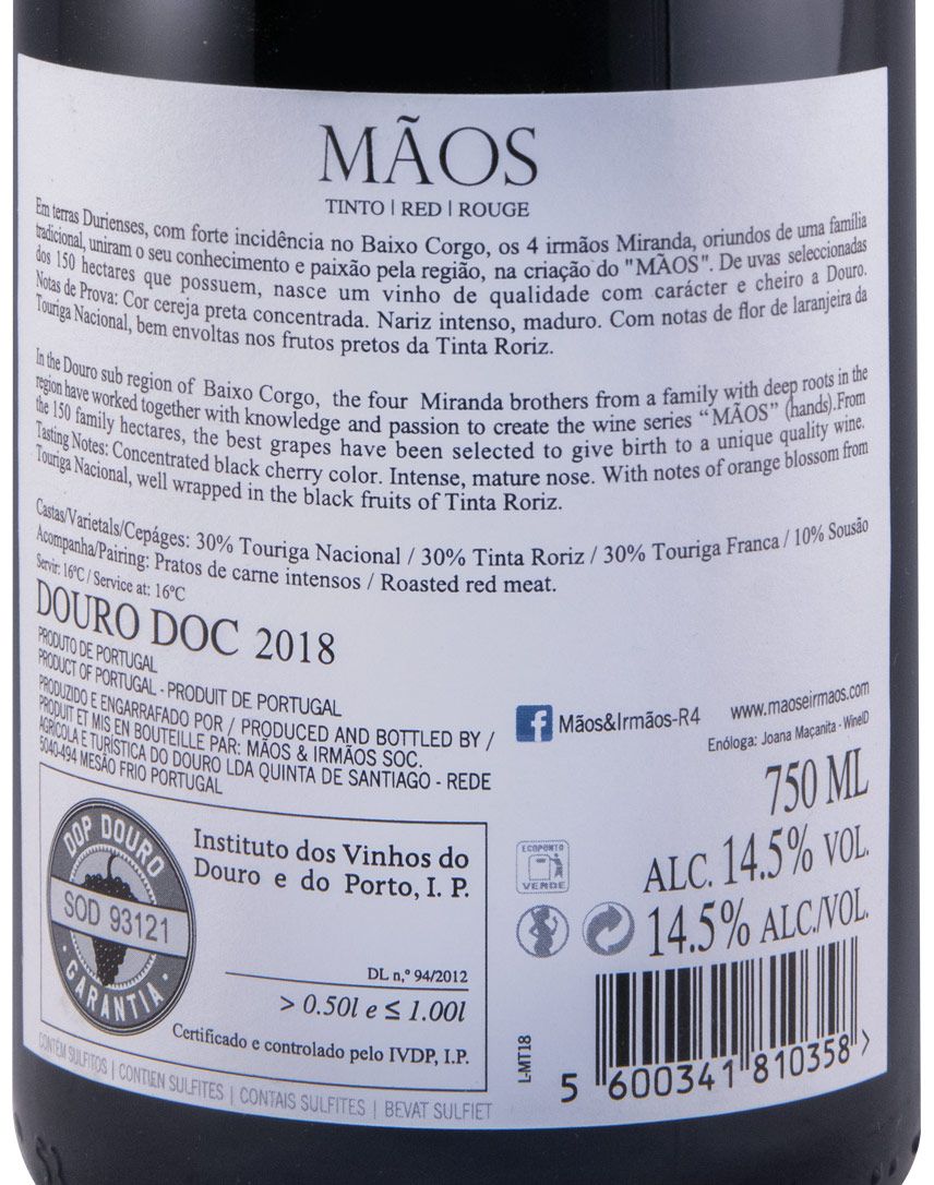 2018 Mãos red