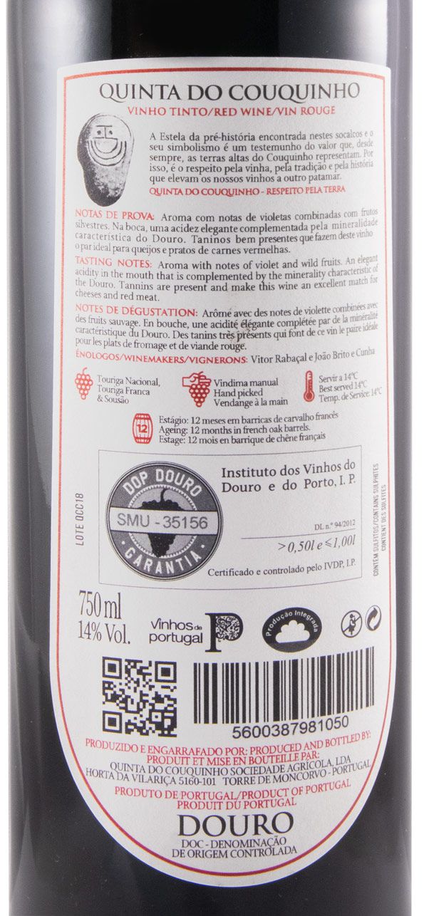 2018 Quinta do Couquinho tinto
