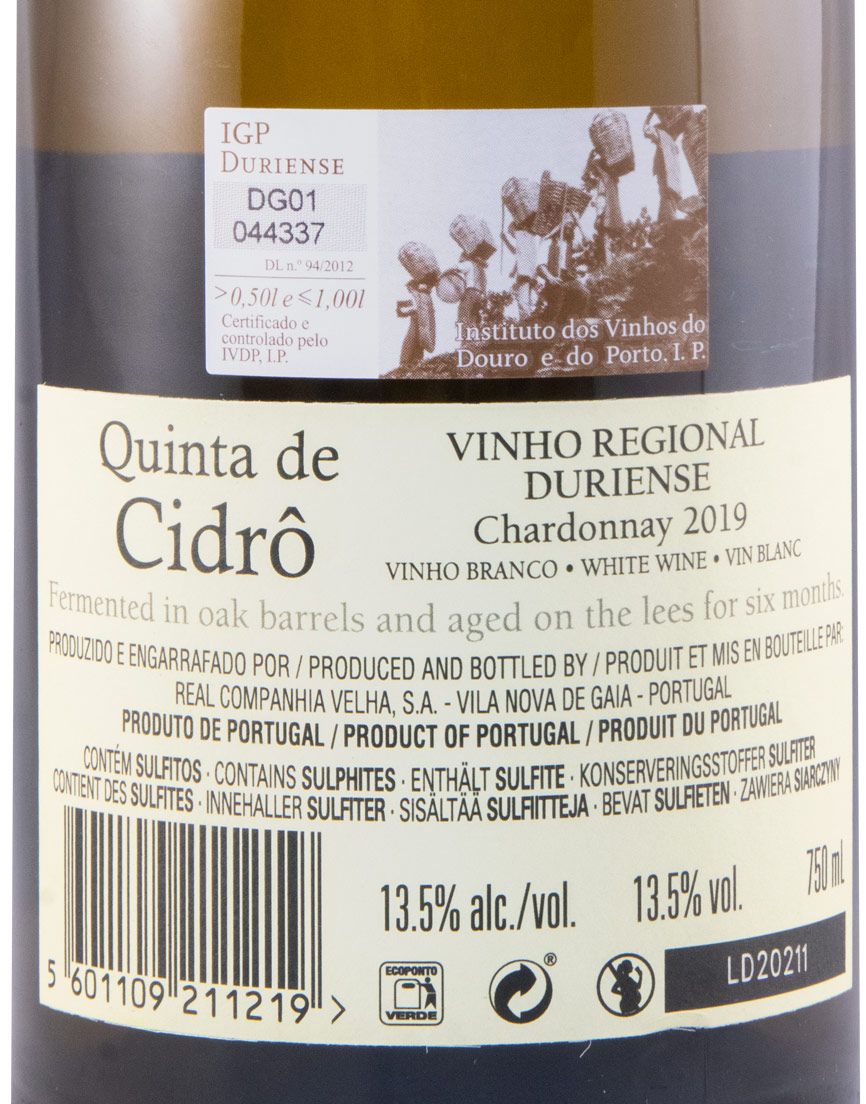 2019 Quinta de Cidrô Chardonnay branco