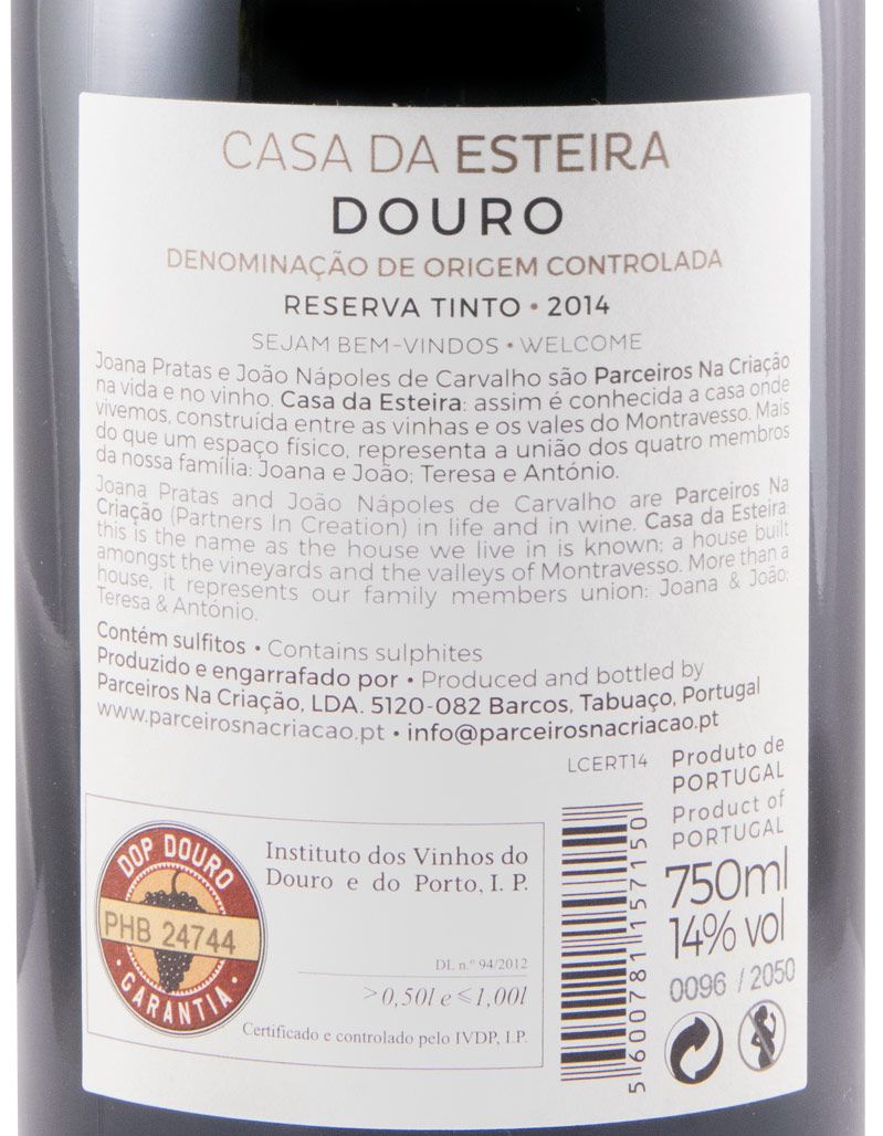2014 Casa da Esteira Reserva red