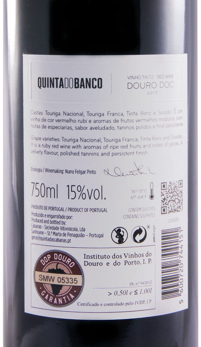 2017 Quinta do Banco red