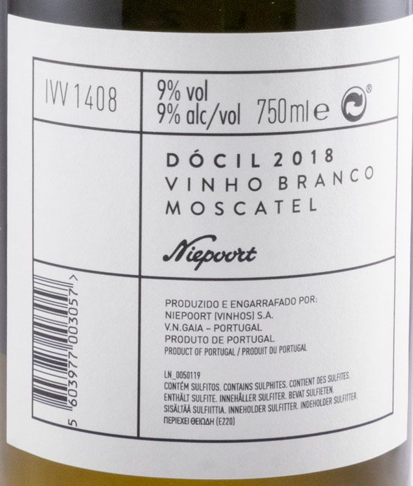 2018 Niepoort Dócil Moscatel white