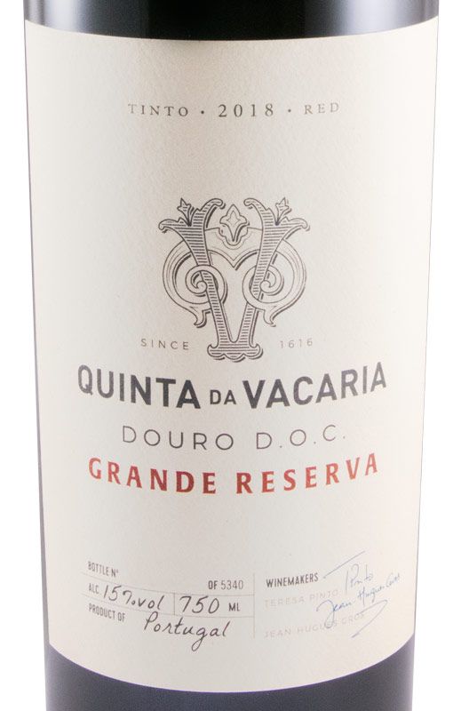 2018 Quinta da Vacaria Grande Reserva red