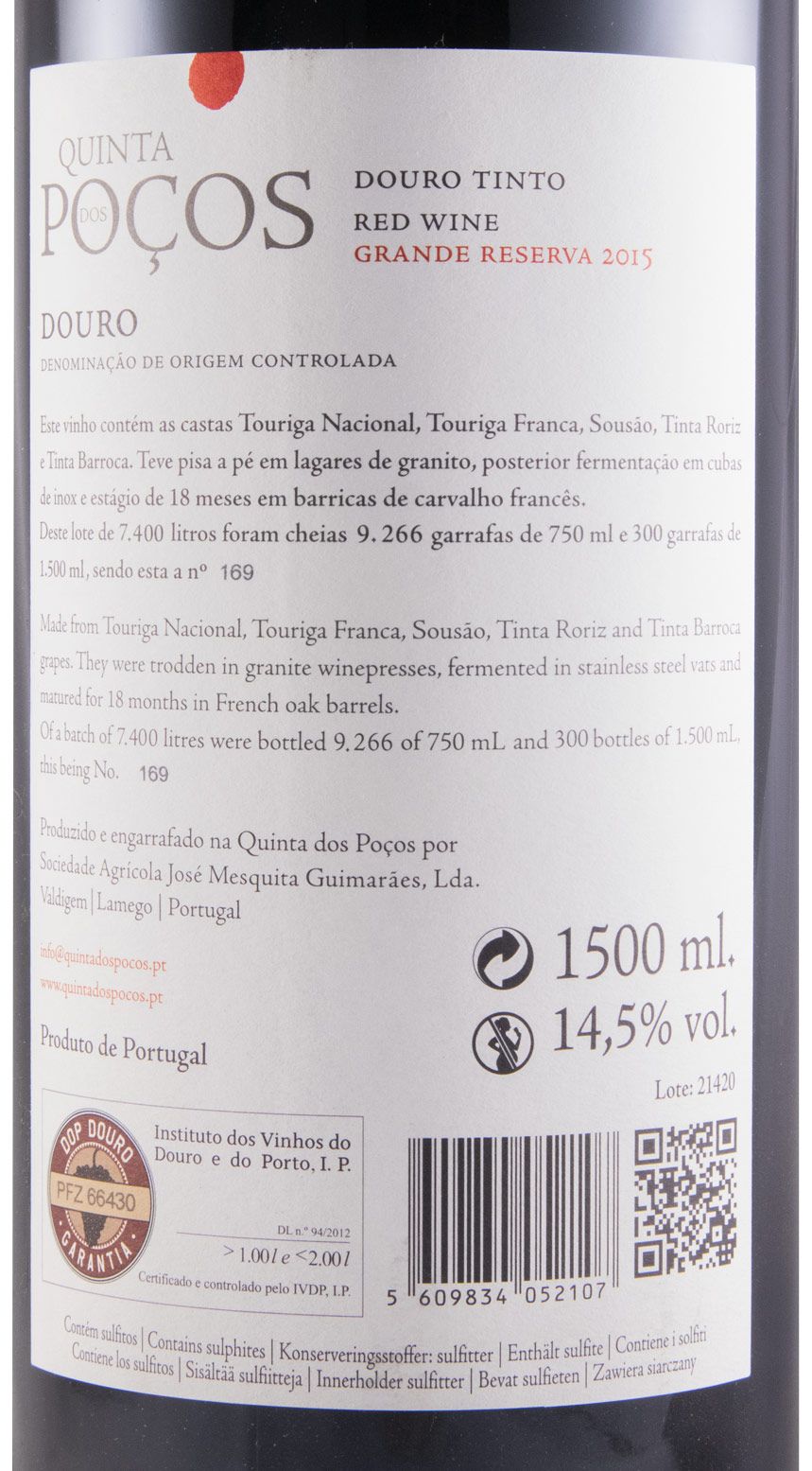 2015 Quinta dos Poços Grande Reserva red 1.5L