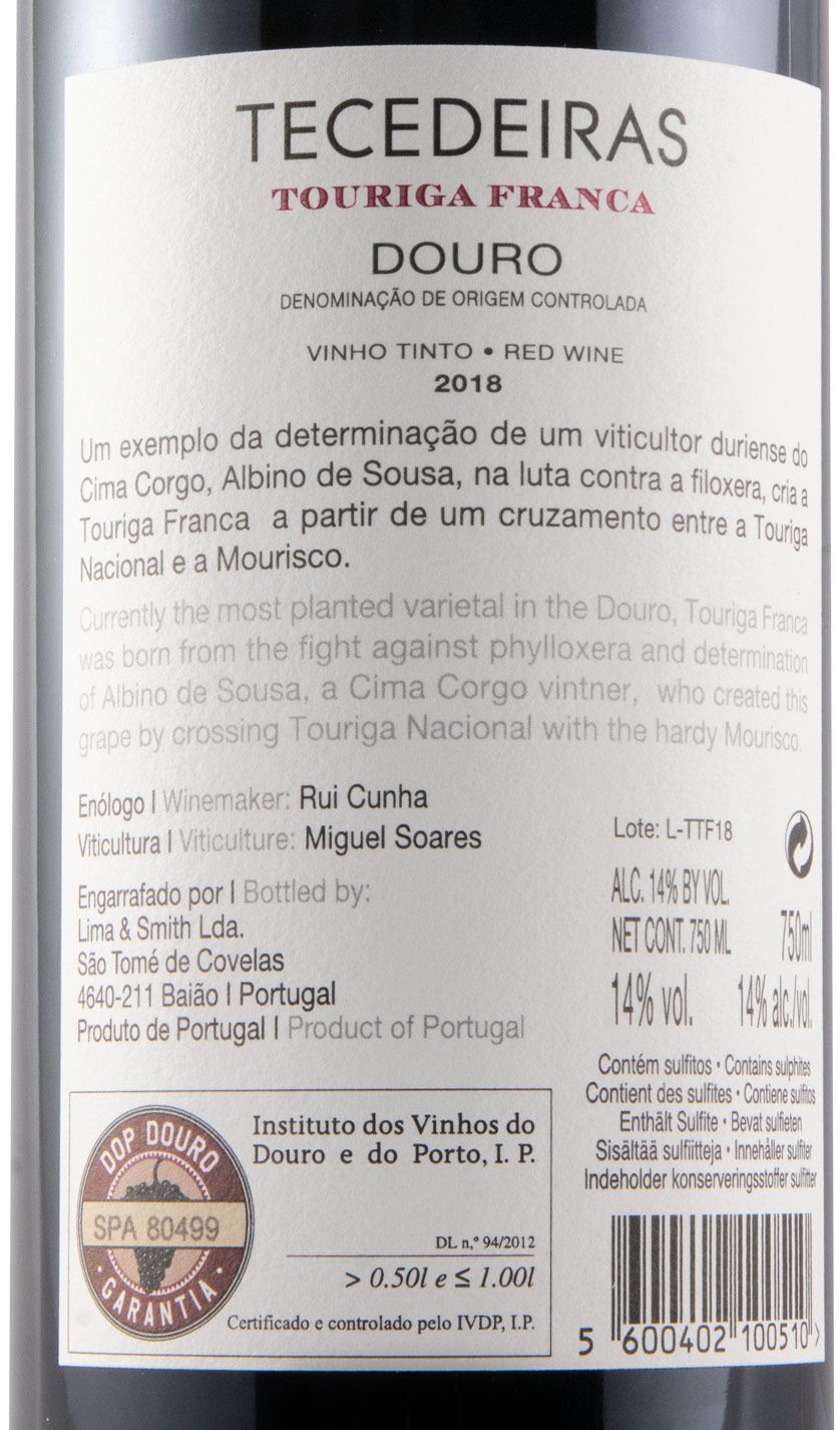2018 Tecedeiras Touriga Franca red
