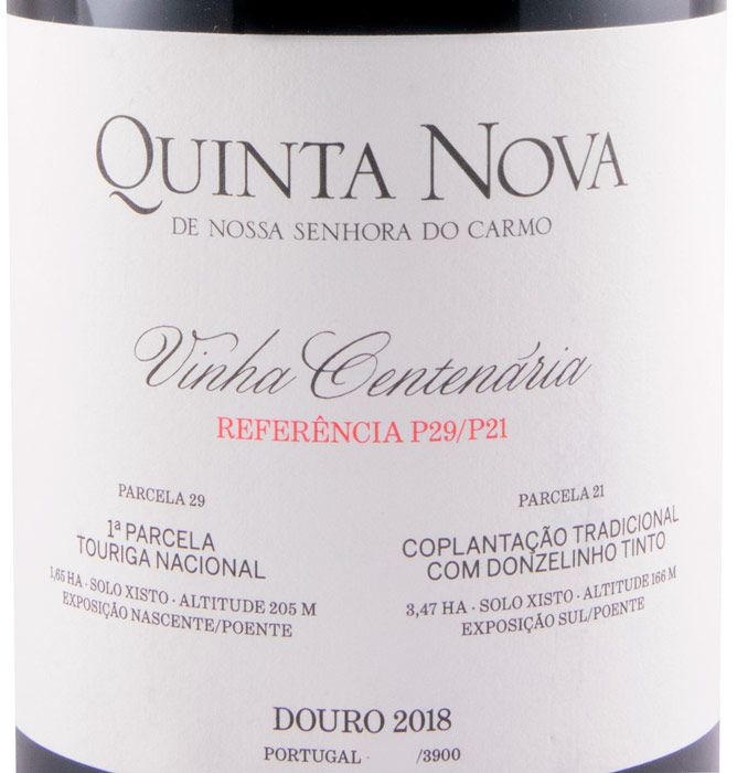 2018 Quinta Nova Vinha Centenária Referência P29/P21 tinto