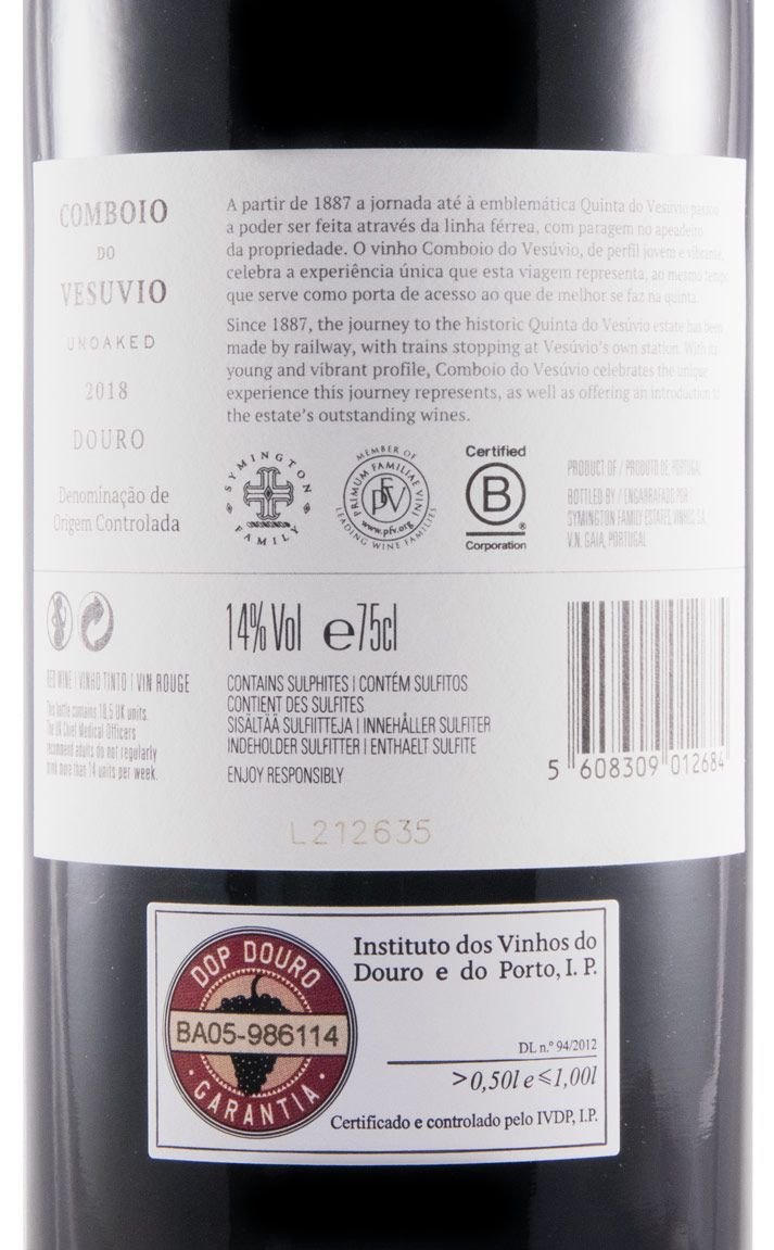 2018 Comboio do Vesuvio tinto