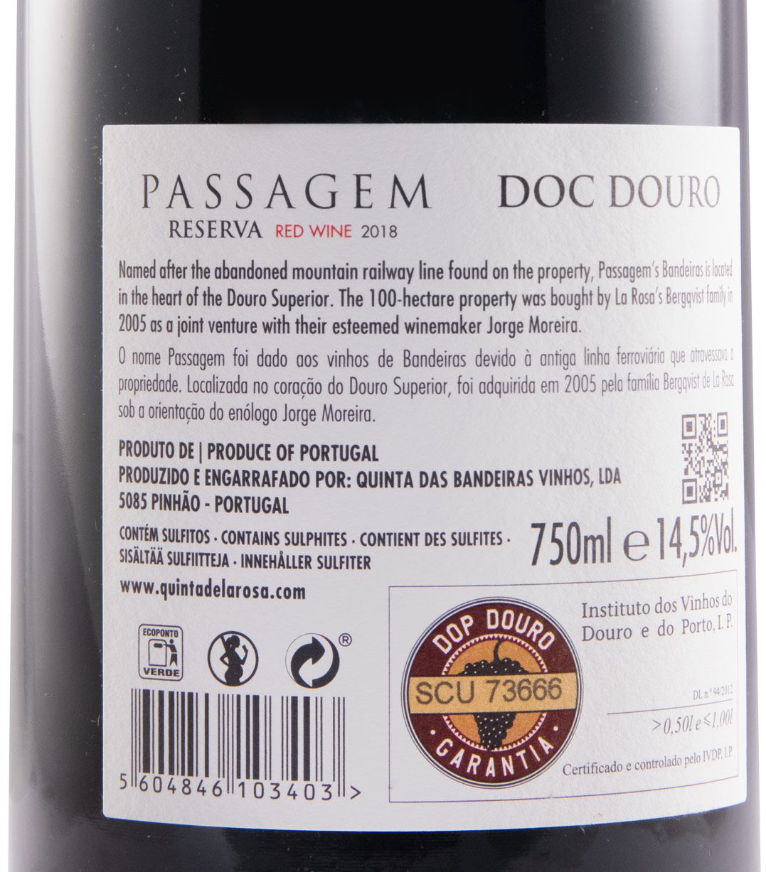 2018 Passagem Reserva tinto