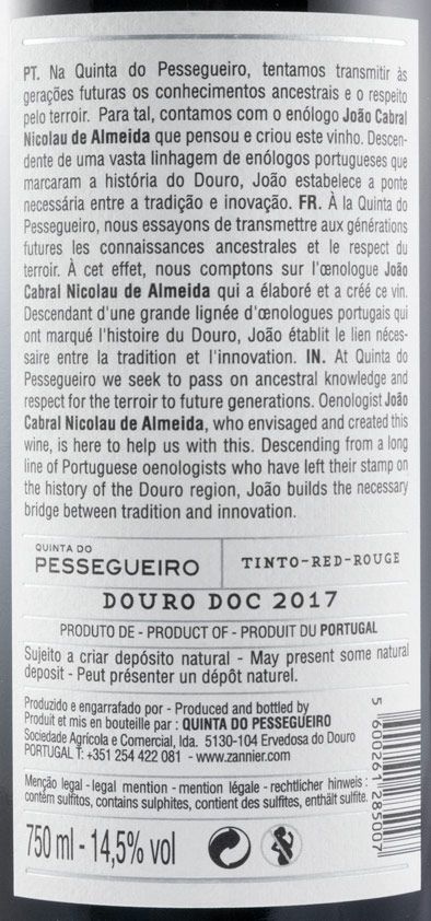 2017 Quinta do Pessegueiro tinto