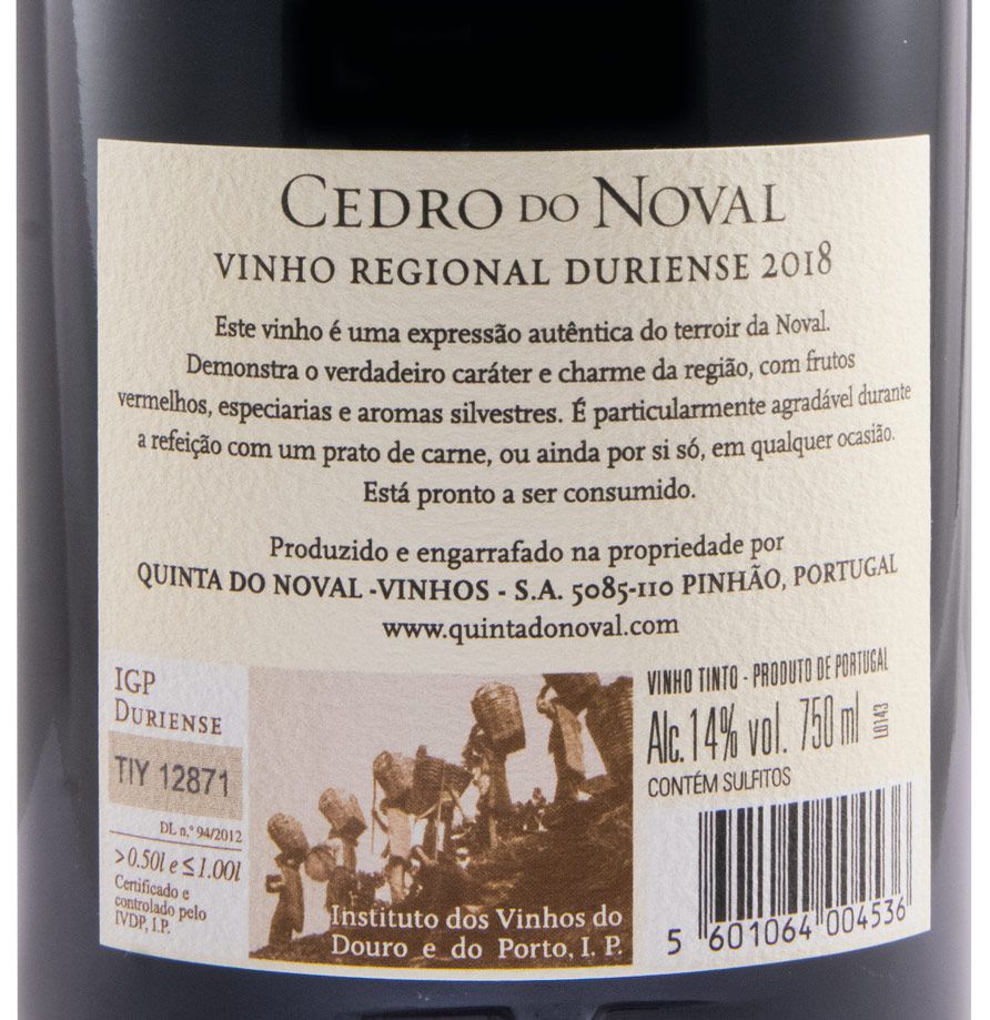 2018 Cedro do Noval red