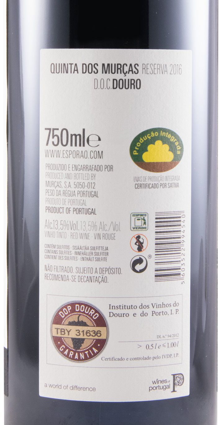 2016 Quinta dos Murças Reserva tinto