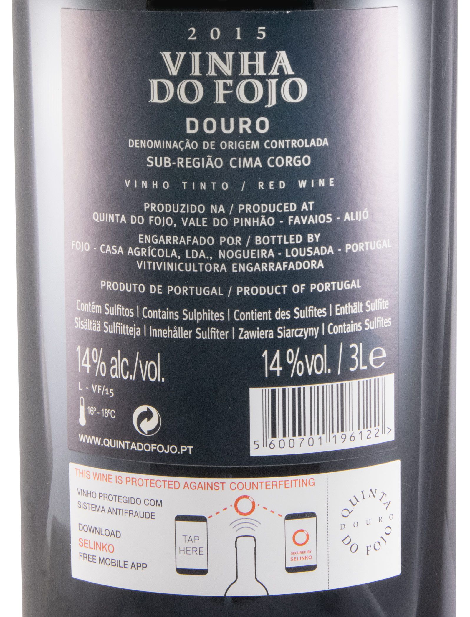 2015 Vinha do Fojo red 3L