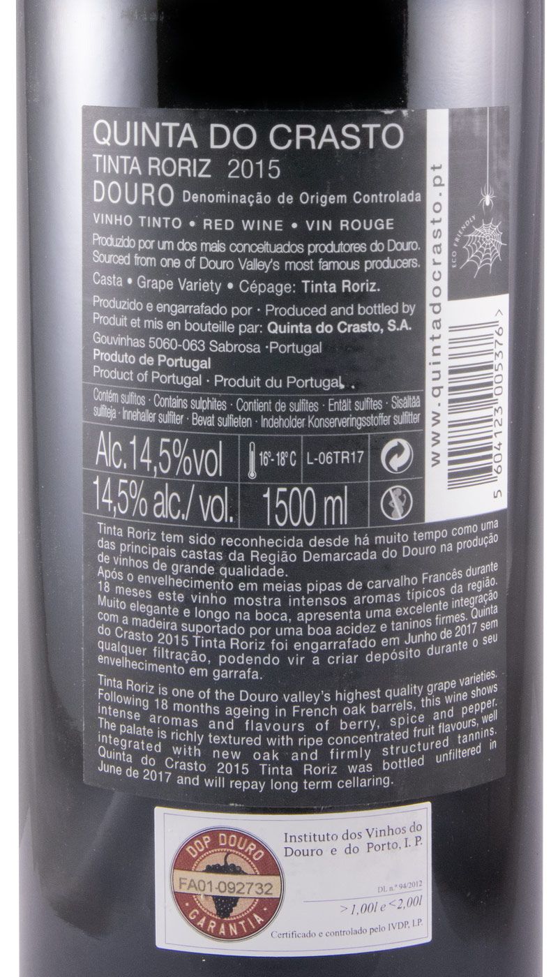 2015 Quinta do Crasto Tinta Roriz tinto 1,5L