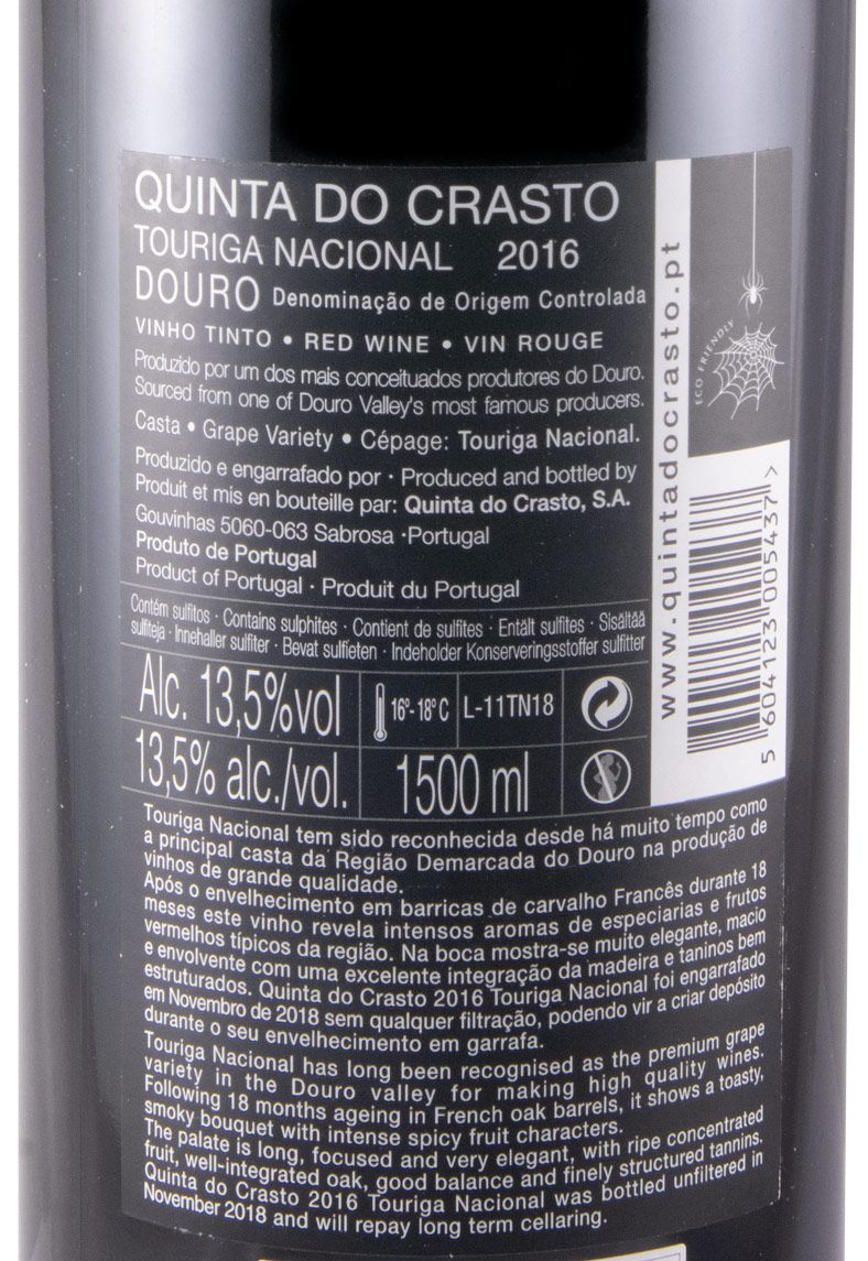 2016 Quinta do Crasto Touriga Nacional tinto 1,5L