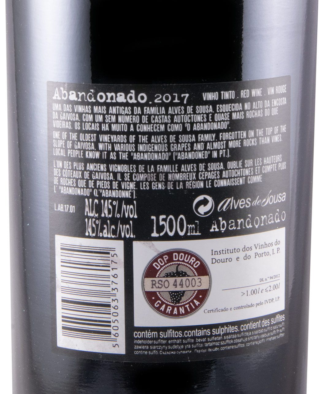 2017 Alves de Sousa Abandonado tinto 1,5L
