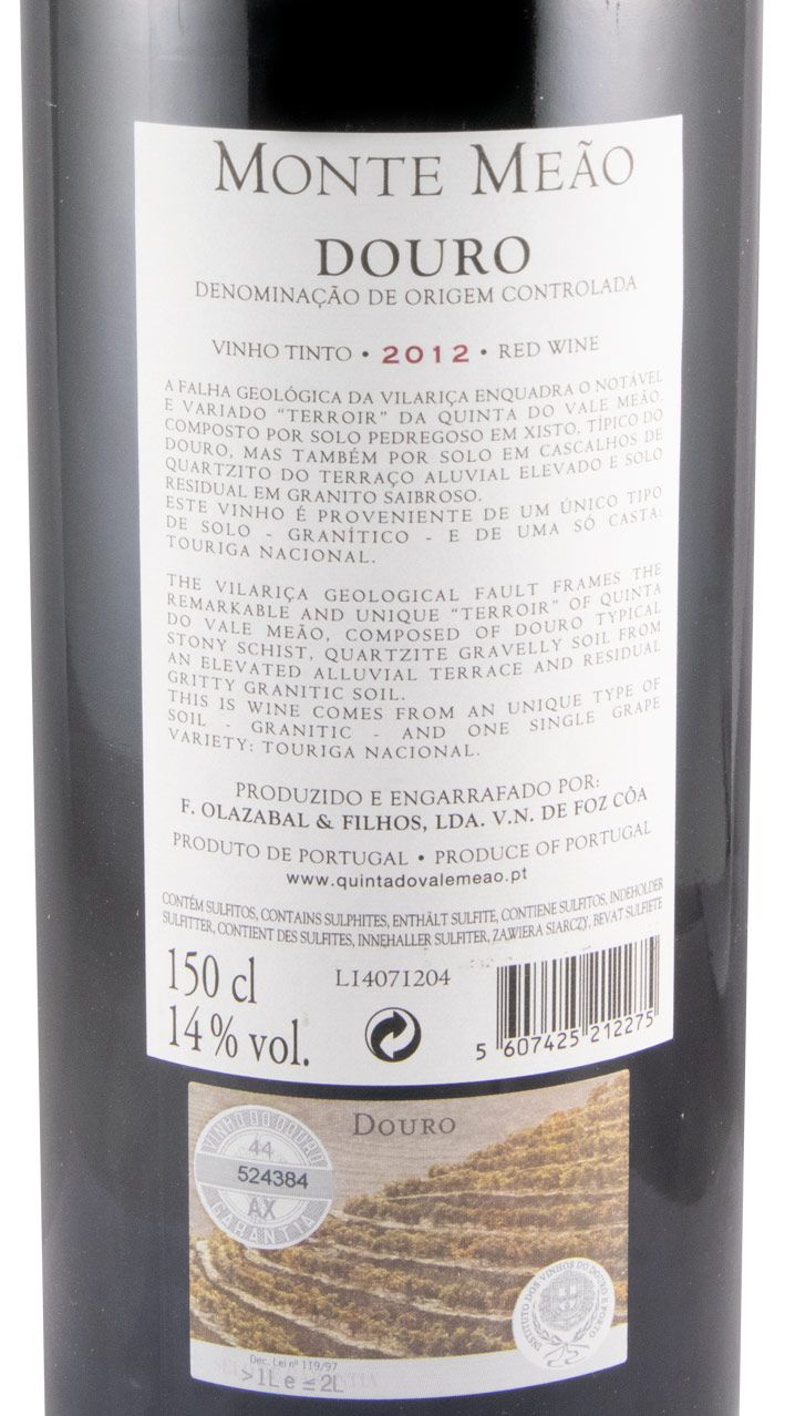 2012 Monte Meão Vinha dos Novos Touriga Nacional red 1.5L