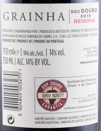 2019 Quinta Nova Grainha Reserva red