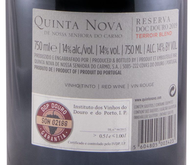 2019 Quinta Nova Terroir Blend Reserva tinto