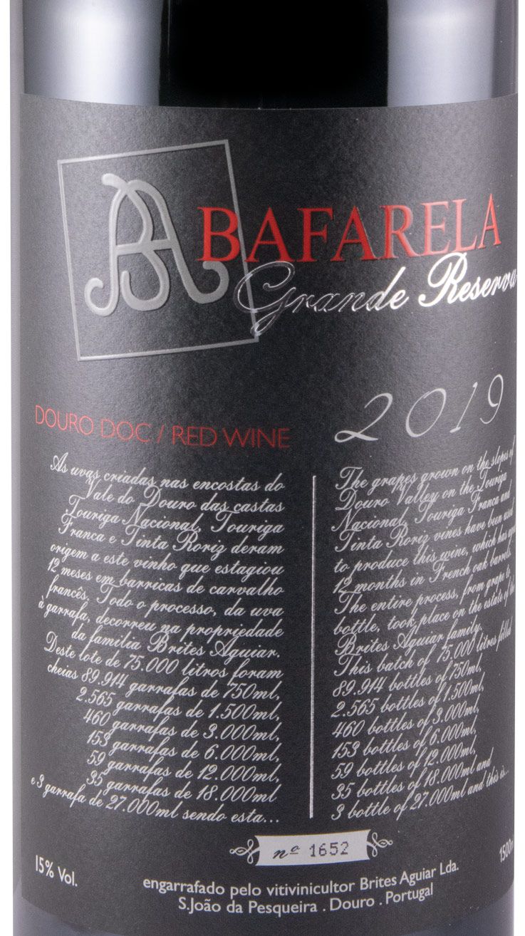 2019 Bafarela Grande Reserva tinto 1,5L