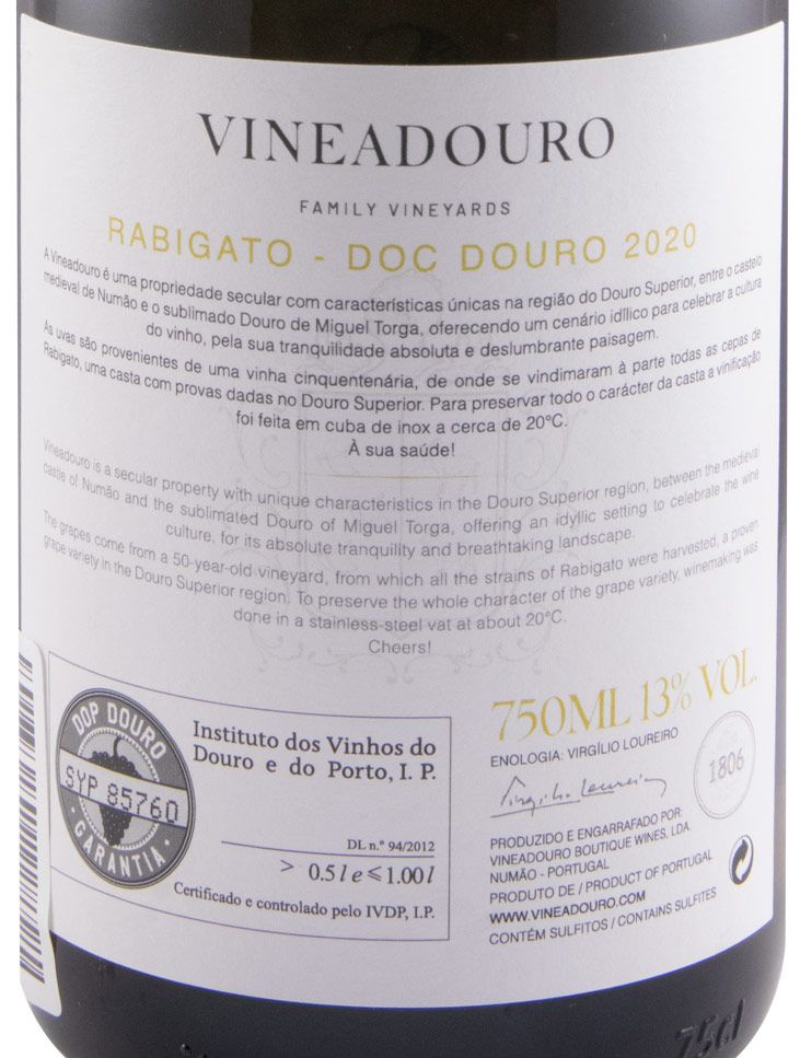 2020 Vineadouro Rabigato white