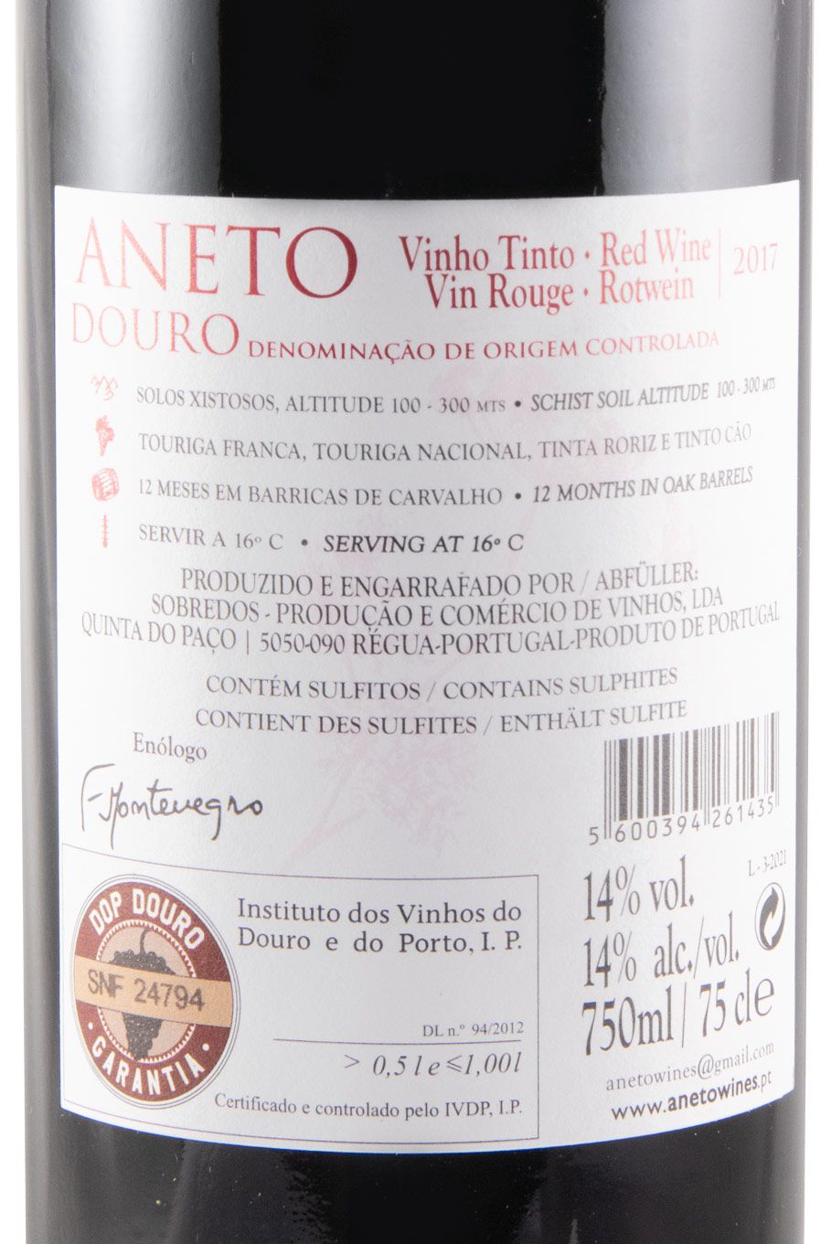 2017 Aneto tinto