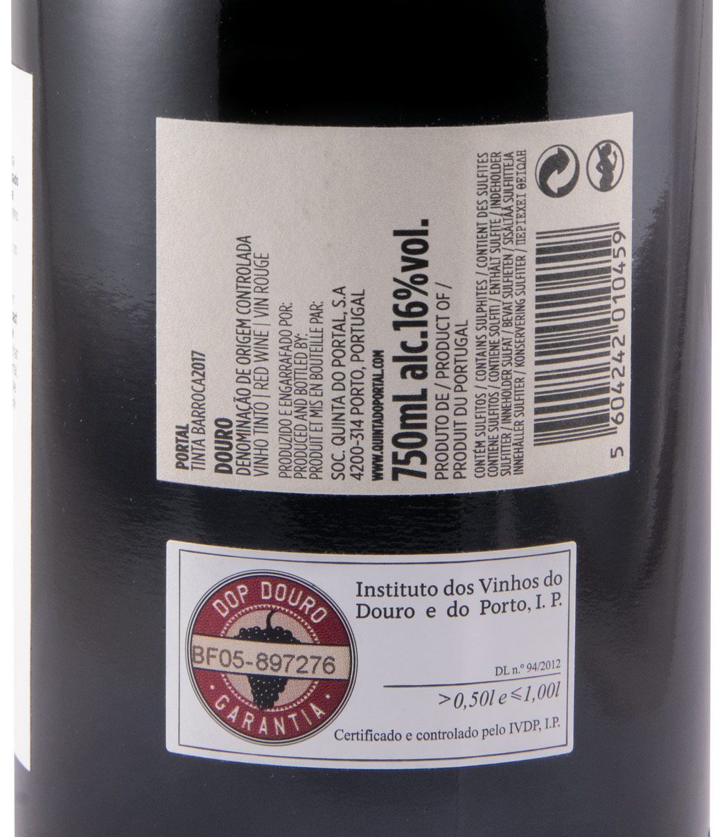2017 Quinta do Portal Tinta Barroca tinto