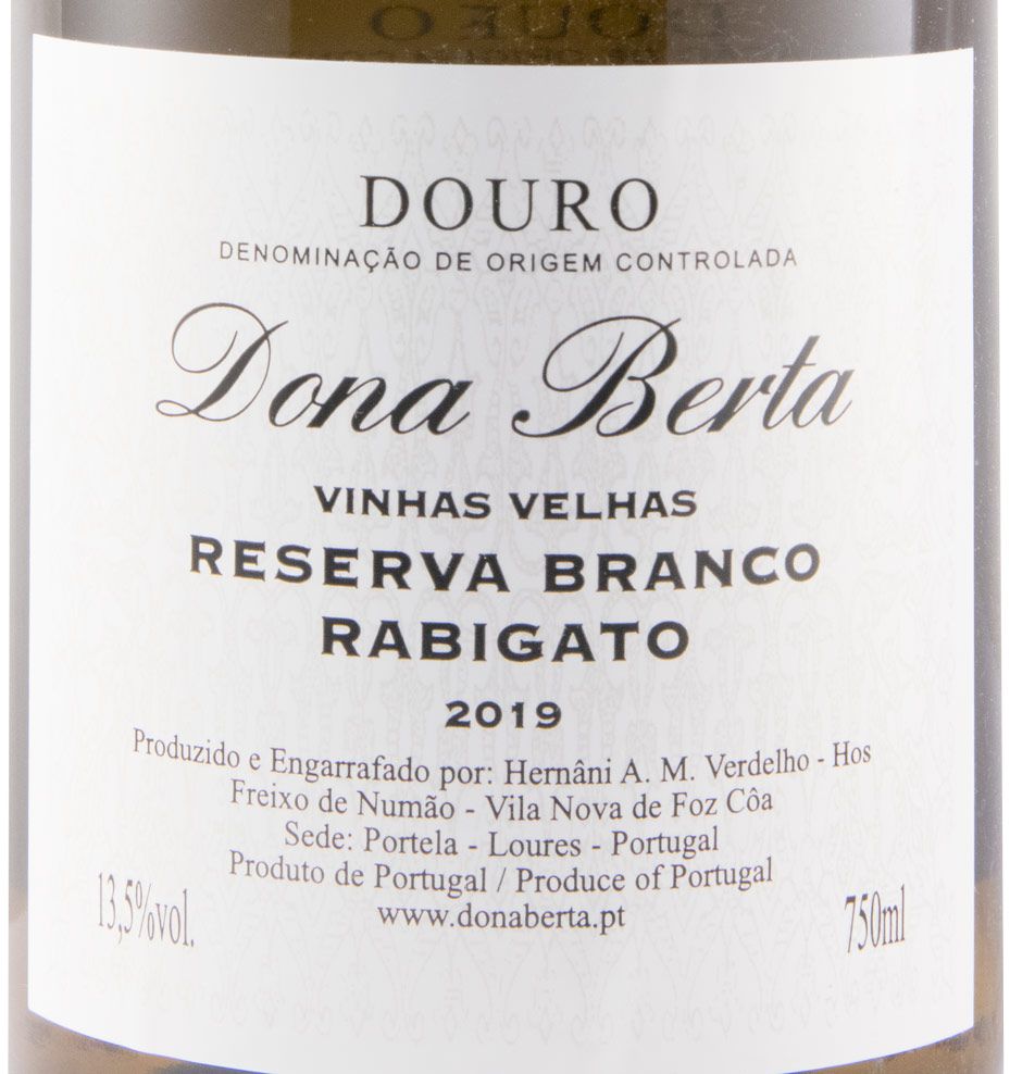 2019 Dona Berta Rabigato Vinhas Velhas Reserva branco