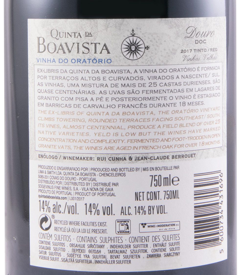 2017 Quinta da Boavista Vinha do Oratório Vinhas Velhas tinto