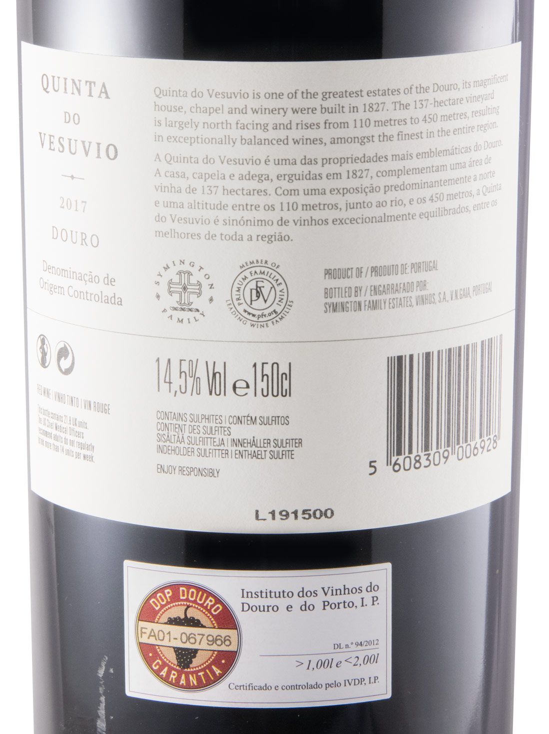 2017 Quinta do Vesuvio red 1.5L