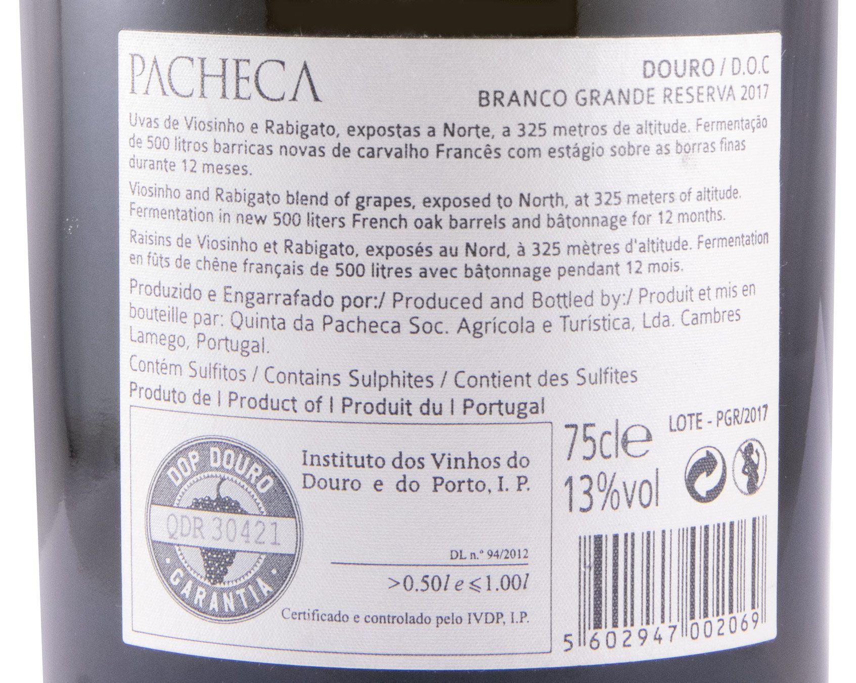 2017 Quinta da Pacheca Grande Reserva white