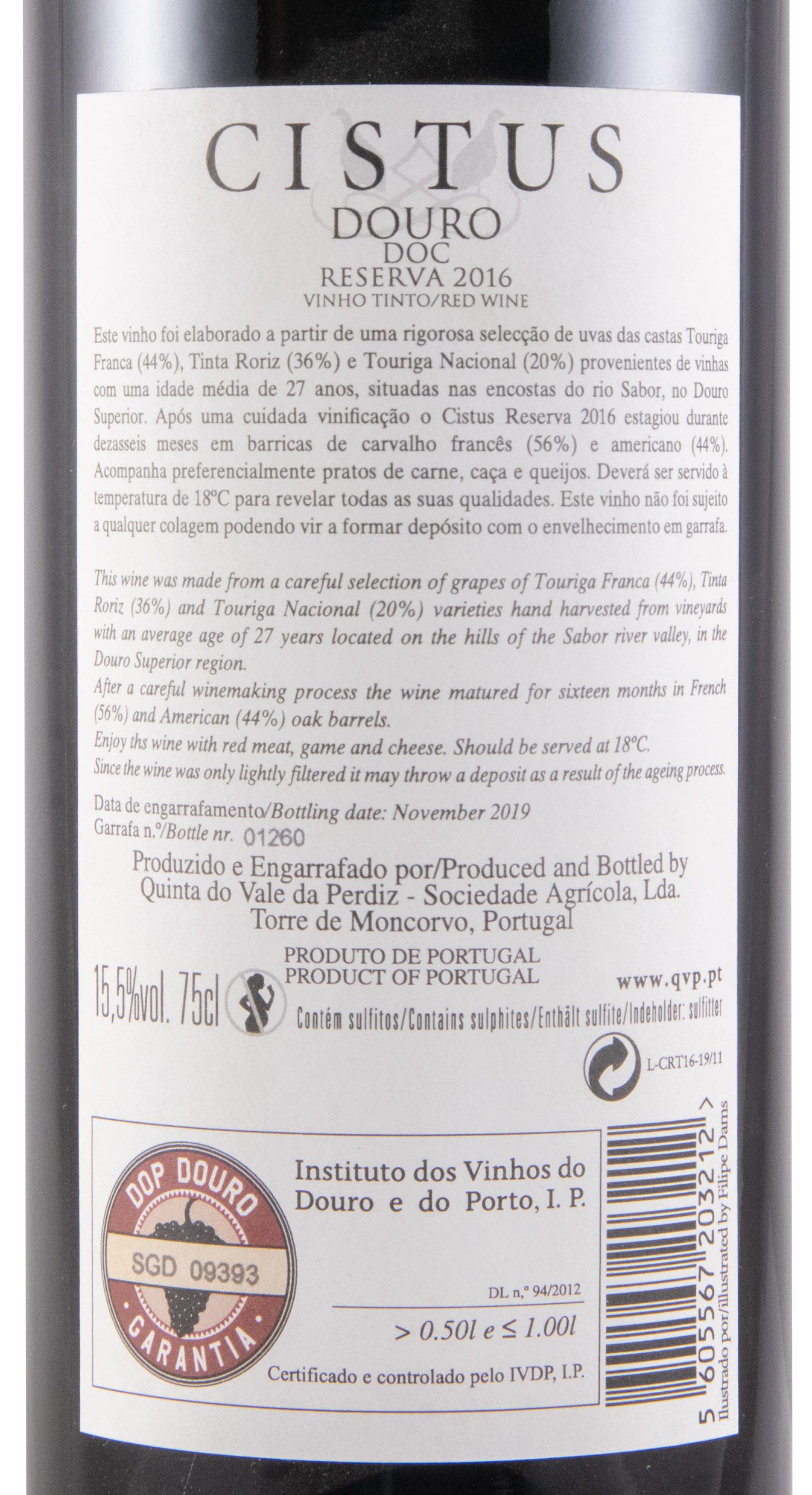 2016 Cistus Reserva red