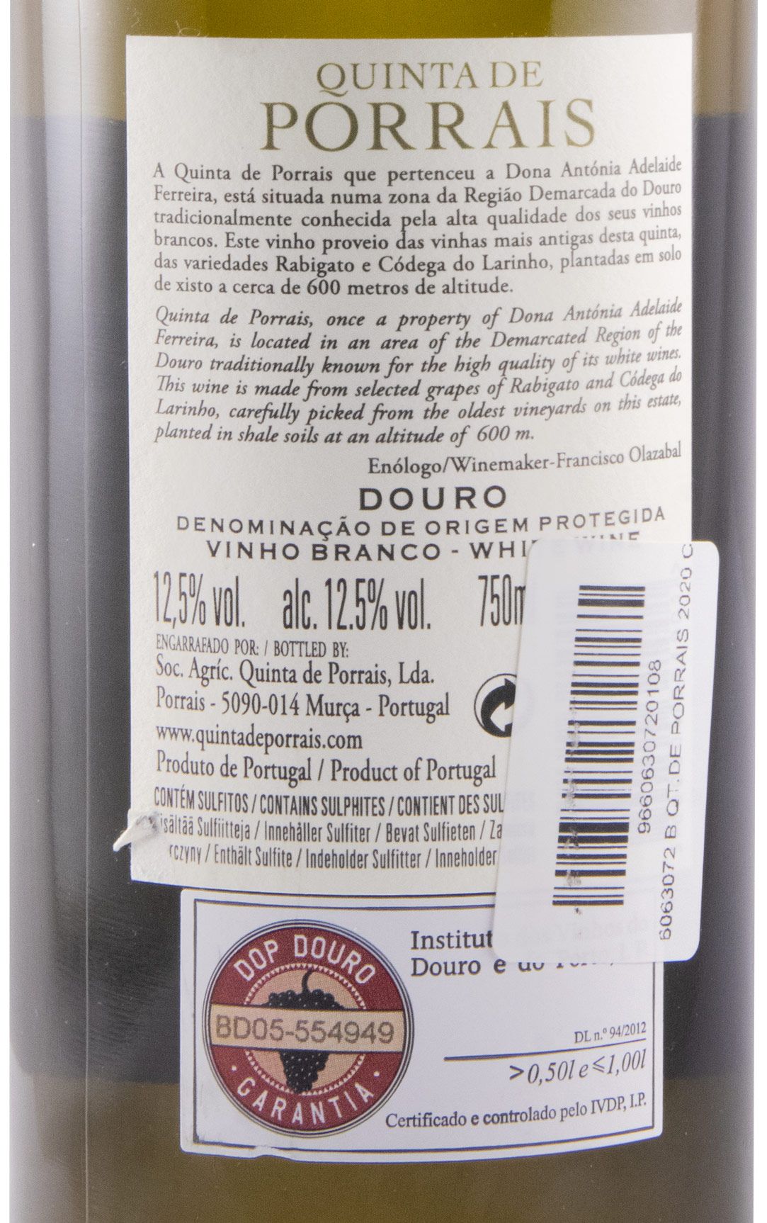 2020 Casa Santos Lima Quinta de Porrais white