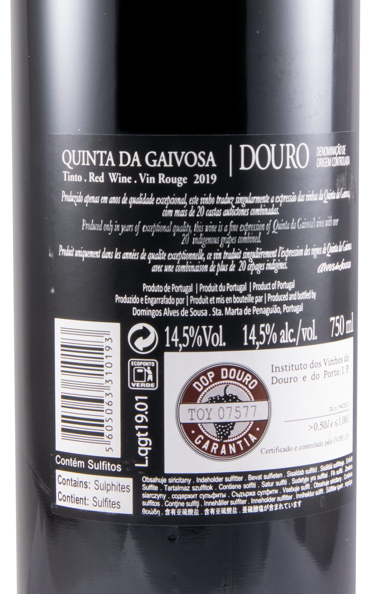 2019 Quinta da Gaivosa red